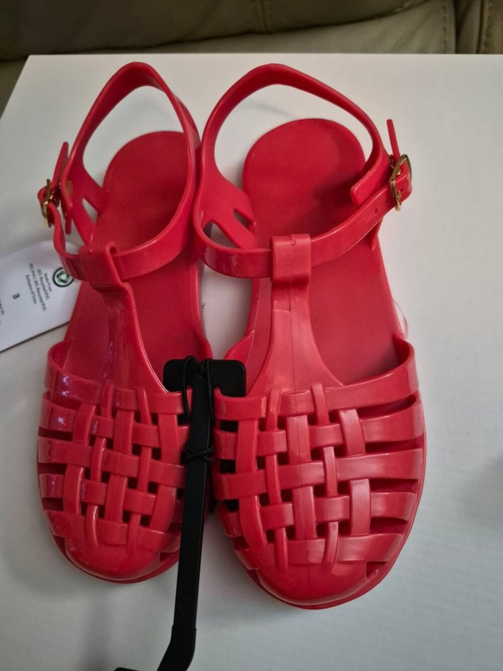 Wonder Nation Big Girls Jelly Sandals Size 2, 3, 4 - New with Tag